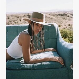 Lack of Color NWT The Mirage Boater Hat Brown Unisex 57cm M Wool